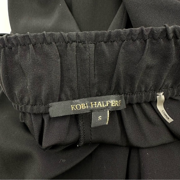 Kobi Halperin Crystal Silk Joggers in Black - Picture 11 of 12